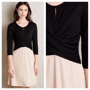 Anthropologie Amadi Two-Tone Crosswrap Dress